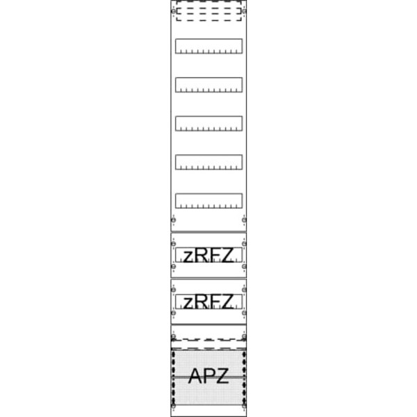 Striebel & John 2CPX054016R9999 FV19A2R2 Rozváděcí pole vestavné Počet modulů (šířka) = 12 Počet řádků = 5 Obsah 1 ks