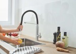 GROHE - Feel Dřezová baterie s flexibilním ramenem, chrom 31489000