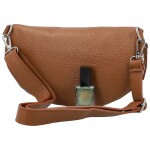 Módní dámská kožená ledvinka Sotiria, koňaková