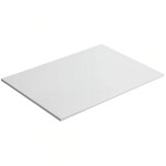 CERANO Koupelnová deska z litého mramoru Elanys - bílá matná - 60x1,2x46 cm