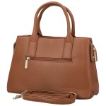 Luxusní dámská koženková kabelka do ruky Coveri Korina, hnědá