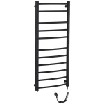 CERANO Elektrický sušák ručníků Luca, s displejem - 187 W - černá matná - 1160x550 mm