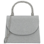 Módní dámská plesová kabelka Michelle Moon Melita, stříbrná