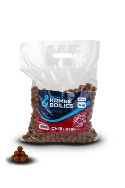 Greyfish Krmné boilies ACTIVE Chilli/Krab 5kg 20mm (G00005)