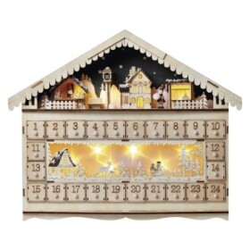 Emos vánoční dekorace Dcww01 adve kalendář dřev, 40x50 cm