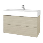 Dřevojas - Umyvadlová skříňka VARIANTE SZZ2 100 pro umyvadlo Duravit Vero - D04 Dub / D04 Dub 267131