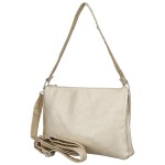 Stylová dámská koženková crossbody kabelka Cindra, zlatá