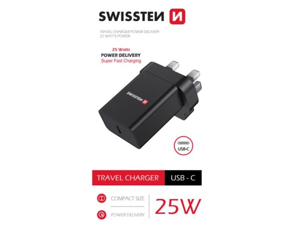 Adaptér cestovní pro iPhone/Samsung SWISSTEN 22045300 pro použití z ČR ve Velké Británii