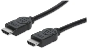 Manhattan HDMI kabel s ethernetem HDMI-HDMI 2m / stíněný / černá (323192)