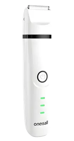 Oneisall N12 bílá / Zastřihovač domácích zvířat / 4v1 / Tichý chod pod 60 dB / 600 mAh / 90 min provoz (N12 set)