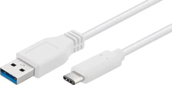 MicroConnect USB3.1 C (M) - USB3.0 A (M) 1m bílá (USB3.1CA1W)