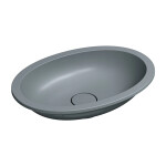 OMNIRES - SHELL M+ podumyvadlo, 48 x 31 cm, šedá popelavá matná, SHELL480UPAG
