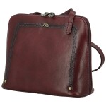 Luxusní dámská kožená crossbody Katana Rebora, hnědá