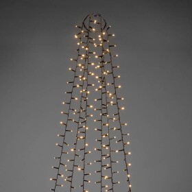 Konstsmide 6651-800 LED světelný plášť na vánoční stromeček venkovní Energetická třída (EEK2021): E (A - G) 230 V LED jantar Délka světel: 4 m
