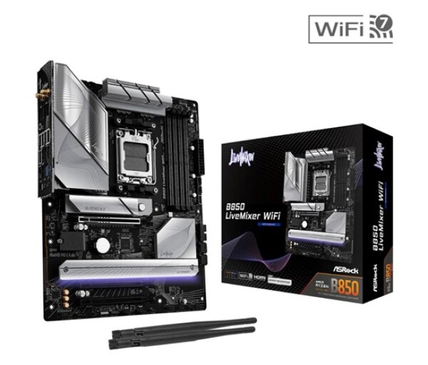 ASRock MB Sc AM5 B850 LiveMixer WiFi, AMD B850, 4xDDR5, 1xDP, 1xHDMI, WiFi, ATX EDF_1883005