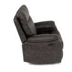 TV a relaxační křeslo s elektrickým ovládáním, potah coffee látka v dekoru vintage, 1 motor 240V