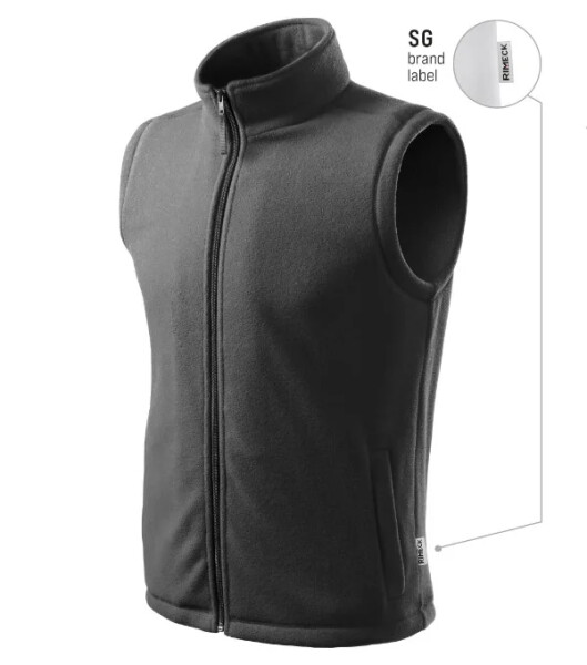 Next fleece vesta unisex ocelově šedá 36 (brand label) XL