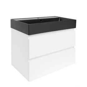 Koupelnová skříňka s umyvadlem SAT B-Way 79x50x45 cm bílá lesk BWAY280WU2BB BWAY280WU2BB