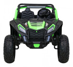 Mamido Dětské elektrické autíčko Buggy UTV Strong 24V nafukovací kola zelené