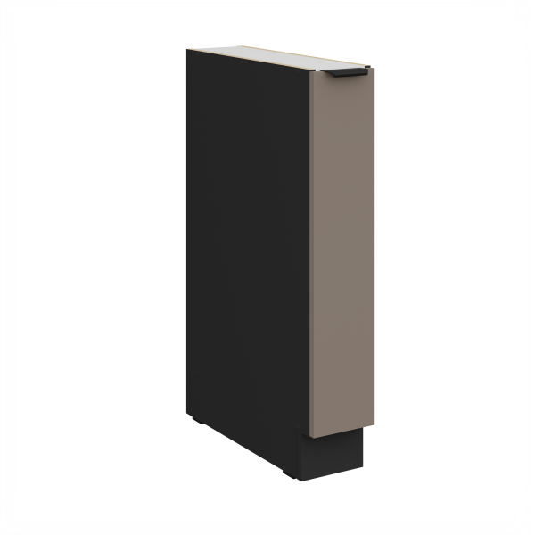 Spodní skříňka Aria 15 D CARGO BB Barva korpusu: Černá, Barva dvířek: TA - Sandgrau AFM