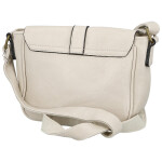 Trendy dámská koženková crossbody kabelka Divina, béžová