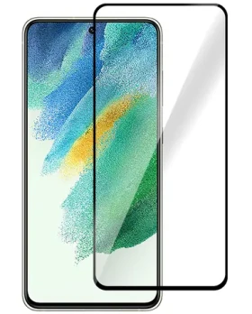 ESTUFF Tvrzené sklo Samsung Galaxy S21 FE 5G / Ochranné sklo / Temperované sklo / Plné nalepení (ES504087)