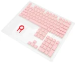 Redragon A130 PBT Doubleshot růžová / kryty kláves / 104 ks / US (A130 Pink)