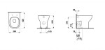 Laufen - Lua Stojící WC, vario odpad, Rimless, bílá H8230820000001