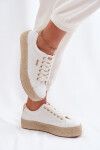 Dámské espadrilles na platformě Big Star TT274349 Bílé 39