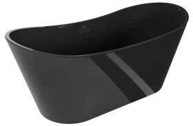 MEXEN - Montana volně stojící vana 170 x 80 cm černá bez krytky přepadu a zátky 52011708070-SS