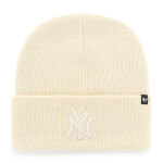 47 Brand Pánská zimní čepice New York Yankees MLB Haymaker Cuff Knit Natural