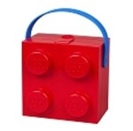 Svačinový box LEGO s rukojetí - červený