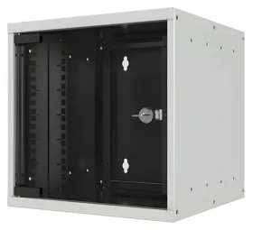 EFB Nástěnný rozvaděč 4U šedý / Rozvaděč / 10" / 312x300 mm / nosnost 30 kg / IP20 (WGB-1004GR.30-SET1)