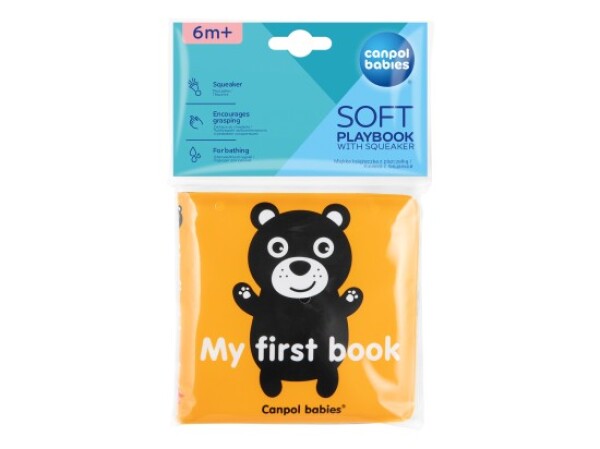 Canpol babies Měkká knížka pískací SENSORY TOYS 1 ks