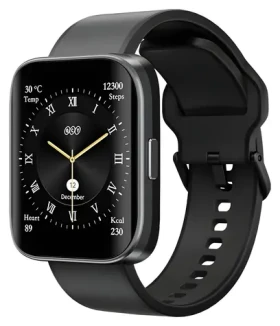 QCY Smartwatch Urban GS (S9) černá / Chytré hodinky / 1,95" AMOLED / GPS / Bluetooth / 5 ATM (S9 black Urban GT)