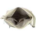 Stylová dámská koženková crossbody kabelka Olbba, krémová