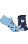 Unisex kotníkové ponožky Wola Funky W91.N02 černá 30-34