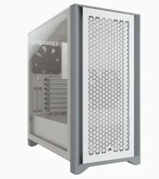 Corsair 4000D TG Airflow bílá / Mid-Tower / E-ATX / 1xUSB 3.0 / 2xUSB 3.2 Gen2 typ-C / průhledná bočnice (CC-9011201-WW)