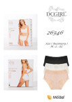 Kalhotky DC Girl 26346 A2, balení, velikosti M–XL ecru XL
