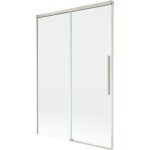 MEXEN/S - Rox vanová zástěna 2-křídlová posuvná 120 x 150, transparent, nikl kartáčovaný 8C9-120-001-97-00