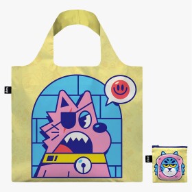 Skládací nákupní taška LOQI ENISAURUS Mad Cats