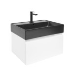 Koupelnová skříňka s umyvadlem SAT B-WAY 59x30x45 cm bílá lesk BWAY60WU2BB BWAY60WU2BB