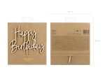 PartyDeco zapichovací dekorace na dort dřevěná Happy Birthday