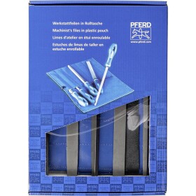 PFERD 11801533 Sada dílenských pilníků drážek z PVC 3 do svinovací tašky vč. Krabice. Krabice Délka 200 mm 1 ks