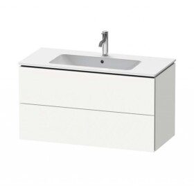 DURAVIT - L-Cube Umyvadlová skříňka 55x102x48 cm, 2 zásuvky, bílá mat LC624201818