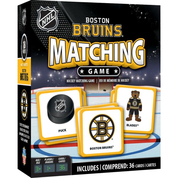 Masterpieces Puzzle Company Pexeso Boston Bruins NHL Matching Game