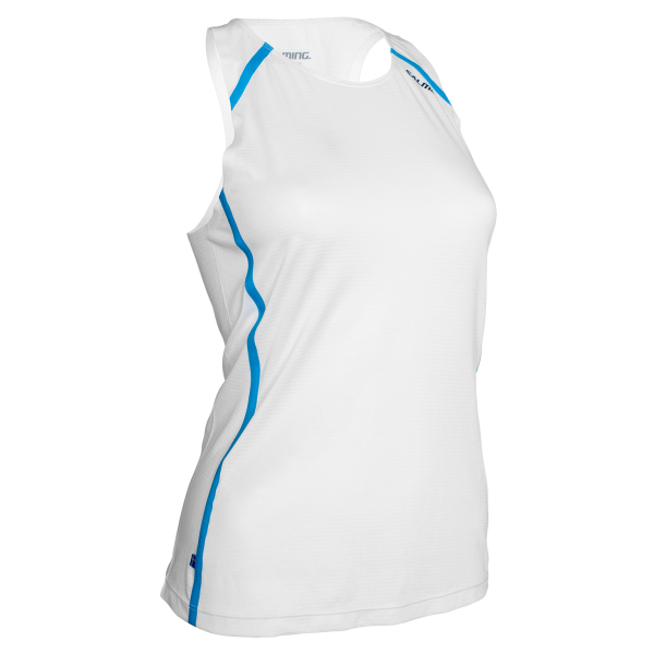 Běžecké tílko SALMING Pitea Singlet 21 - White Velikost textilu: XS
