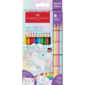 FABER-CASTELL Colour Grip Unicorn - Pastelky - papírová krabička 10+3 ks (201542)