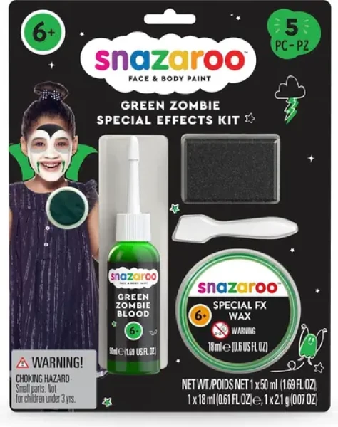 SNAZAROO FX Zombie sada s voskem a falešnou krví