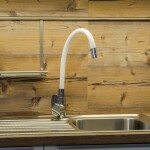 RAV Slezák - AMUR - Dřezová baterie s flexibilním ramínkem, Chrom/Bílá, 3,8" AM719.0/10B